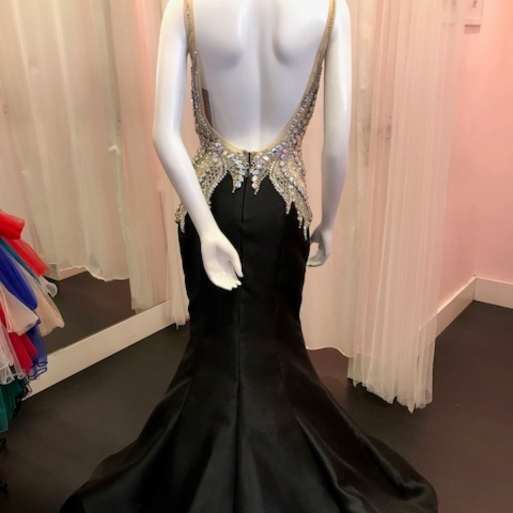 Jovani Black Prom Dress 99326 NWT size 6 - Picture 4 of 6